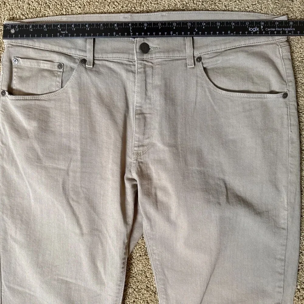 Mott and Bow Slim Mercer Jeans Mens Size 38x34*‎ Straight Denim Tan Beige